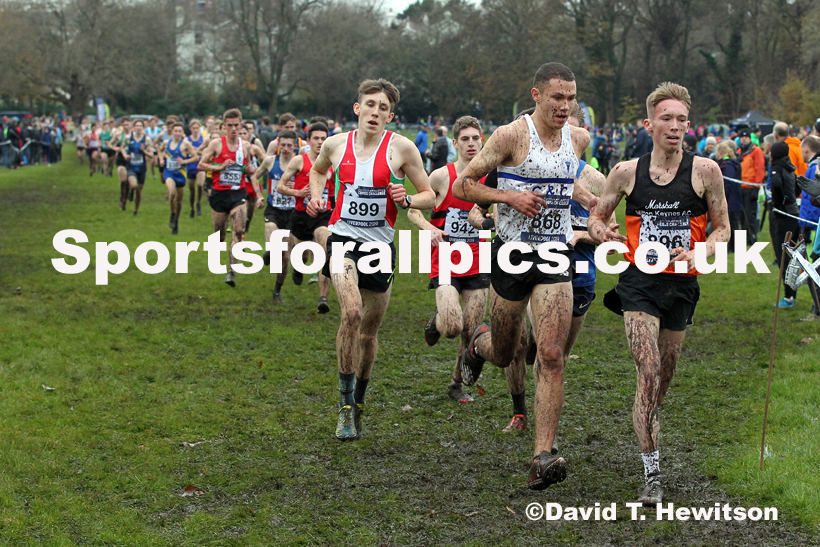 Mens under-20s, 2019 European Cross Country Trials and British Cross Challenge, Sefton Park, Liverpool.  Photo: David T. Hewitson/Sports for All Pics